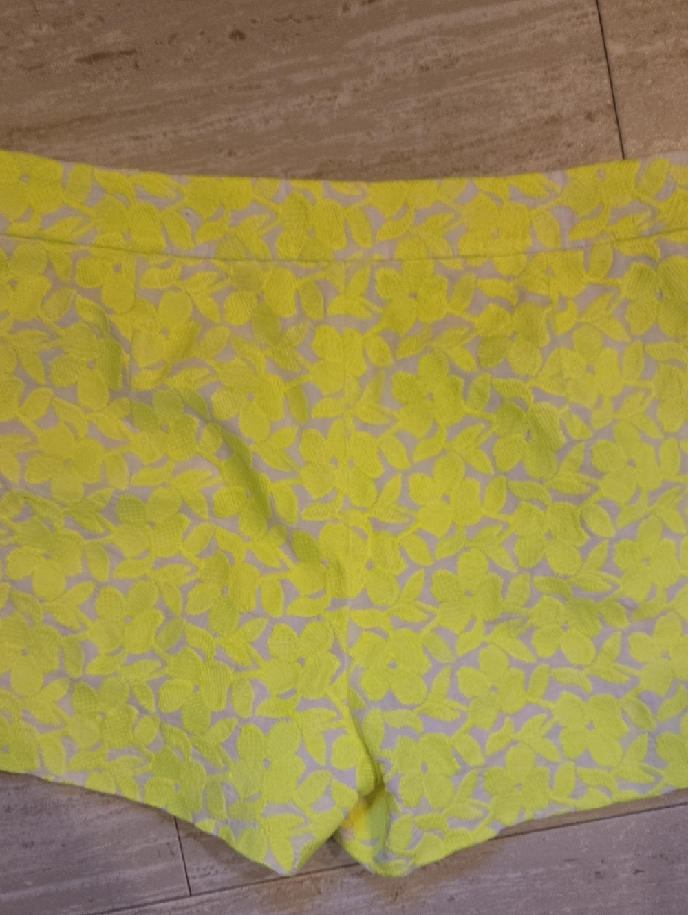 J. Crew Bright Yellow Floral Print Shorts - Picture 6 of 7